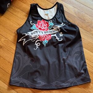 Betty Designs Triathlon Top Tattoo print